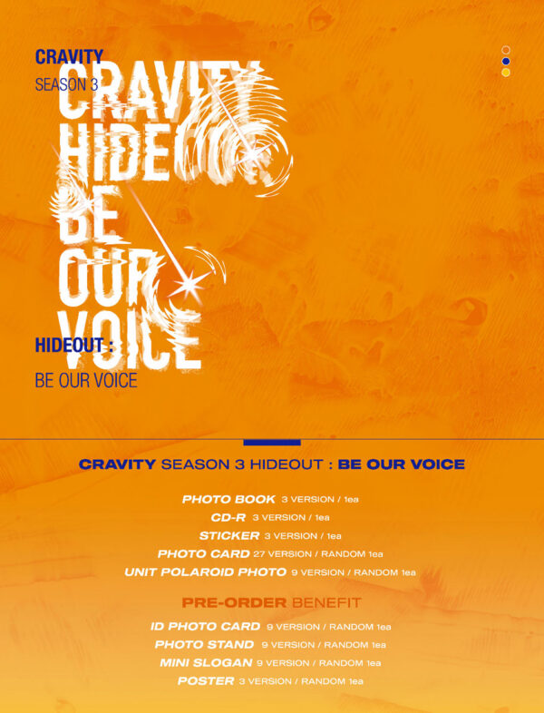 CRAVITY - Album SEASON3. [HIDEOUT: BE OUR VOICE] (2) (1) (3) kaeguli kpop shop albums and merchandise