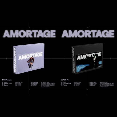 JISOO (BLACKPINK) - mini album [AMORTAGE] EXCLUSIVE EDITION 2 (BLACK) (Purple) kaeguli kpop shop albums and merchandise