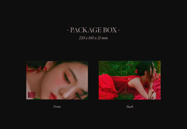 JISOO - JISOO FIRST SINGLE ALBUM [ME] (BLACK) (red) kaeguli kpop shop albums and merchandise