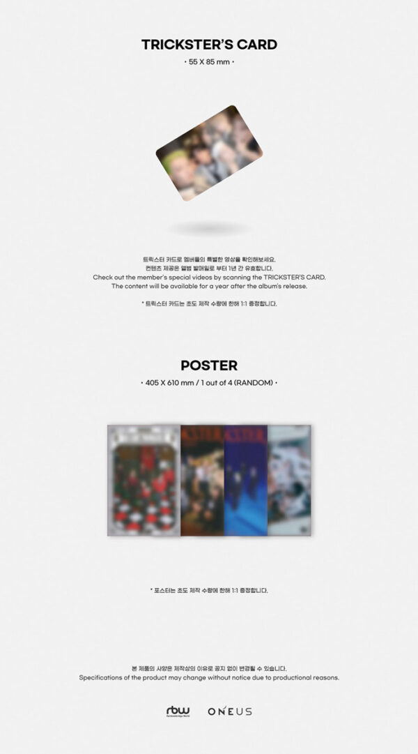 ONEUS - 7TH MINI ALBUM [TRICKSTER] (JOKER Ver.) kaeguli kpop shop albums and merchandise
