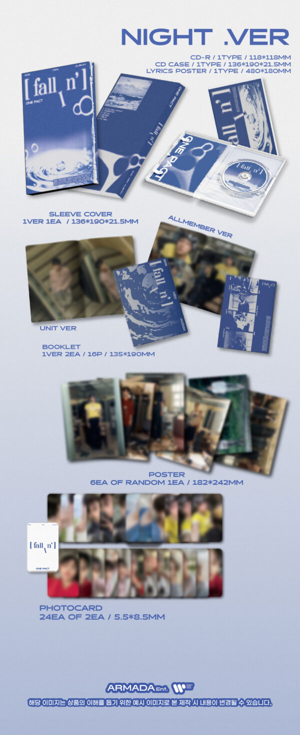 ONE PACT - 2nd Mini Album [fallin] (DAY) (WHITE) kaeguli kpop shop albums and merchandise