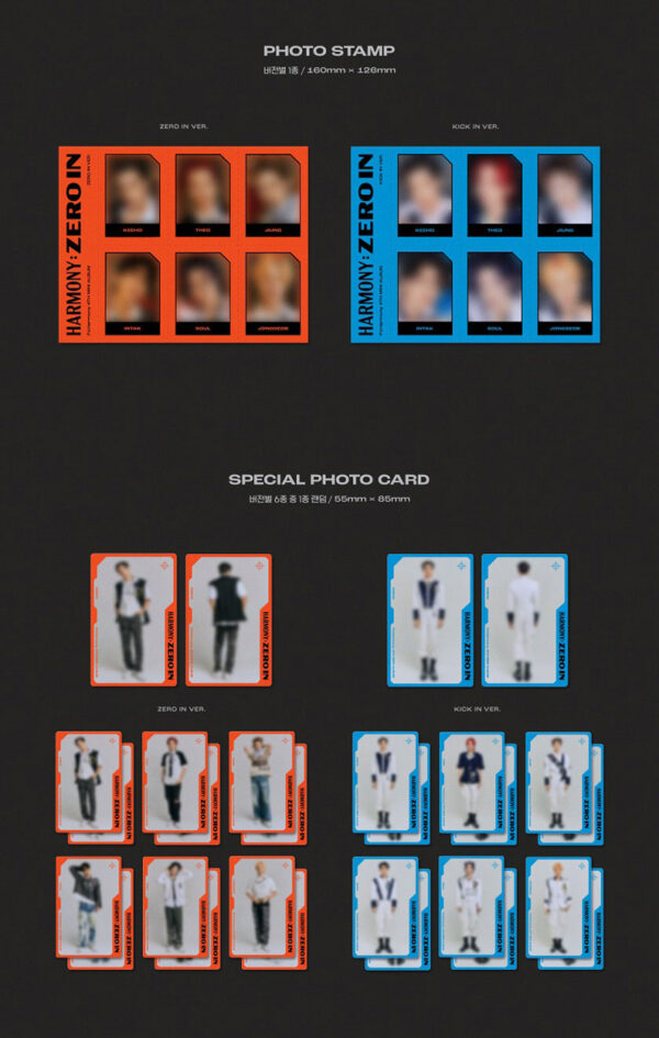 P1Harmony-Mini 4th [HARMONY : ZERO IN] (zero in ) (kick in) kaeguli kpop shop albums and merchandise