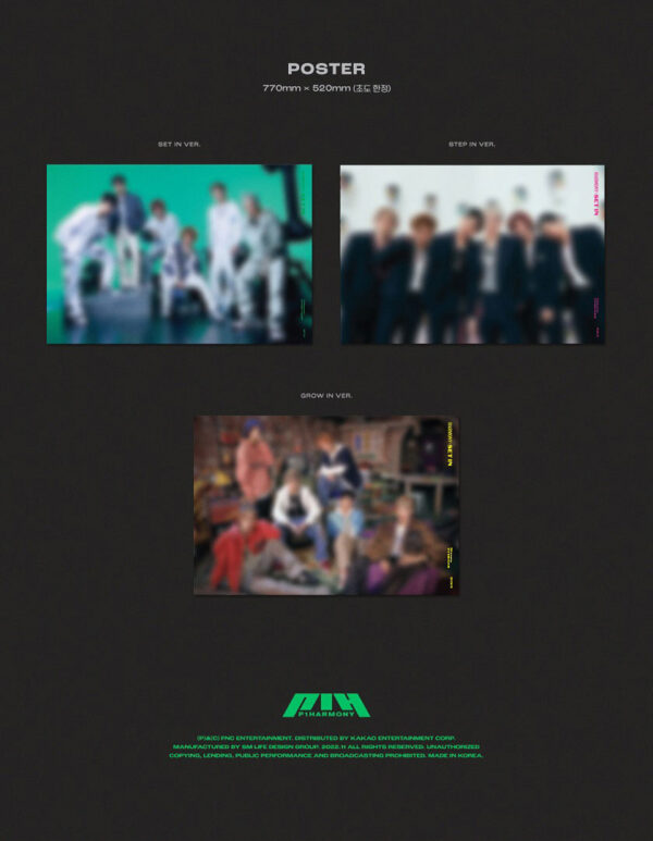 P1HARMONY - HARMONY : SET IN (5TH MINI ALBUM) (set in) (step in) (grow in) kaeguli kpop shop albums and merchandise