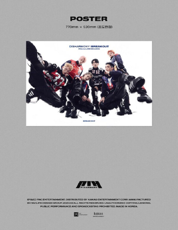P1Harmony - Mini Album Vol.2 [DISHARMONY : BREAK OUT] (FREAK OUT) (break out) kaeguli kpop shop albums and merchandise