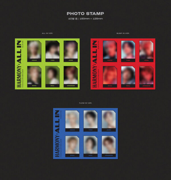 P1Harmony - 6th Mini Album [HARMONY : ALL IN] (BUMP IN) (all in ) (flow in) kaeguli kpop shop albums and merchandise