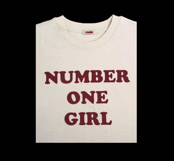 ROSE (BLACKPINK) - OFFICIAL MD [ROSIE] NUMBER ONE GIRL T-SHIRT (WHITE Ver.) kaeguli kpop shop albums and merchandise