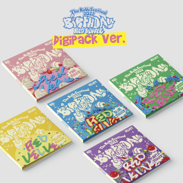 Red Velvet - Mini Album [The ReVe Festival 2022 - Birthday] (Digipack Ver.) (SEULGI (YELLOW)) irene (pink) sendy (blue) joy (green) yeri (purple) kaeguli kpop shop albums and merchandise