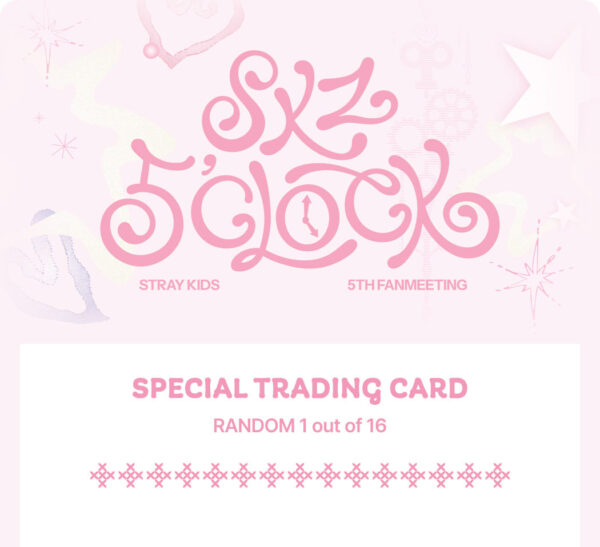 Stray Kids - Stray Kids 5th Fanmeeting [SKZ 5'CLOCK] (SPECIAL TRADING CARD) kaeguli kpop shop albums and merchandise