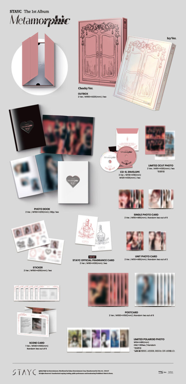 STAYC - 1ST FULL ALBUM [Metamorphic] (CHEEKY) (ICY) kaeguli kpop shop albums and merchandise
