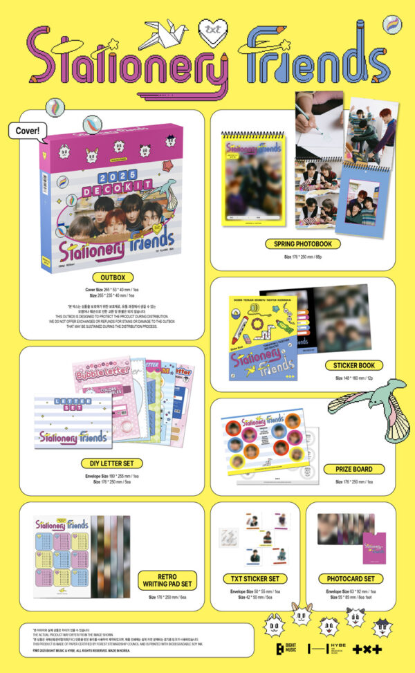 TXT - TOMORROW X TOGETHER 2025 DECO KIT kaeguli kpop shop albums and merchandise
