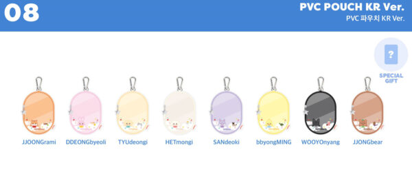ATEEZ ANITEEZ Ice in the City pvc zip pouch keyring kaeguli KPOP shop