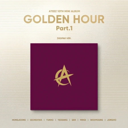 ATEEZ - 10TH MINI ALBUM [GOLDEN HOUR : Part.1] (Digipak Ver.) (SAN Ver.) (hongjoong) (seonghwa) (yunho) (yeosang) ( mingi) ( wooyoung) (jongho)kaeguli kpop shop albums and merchandise