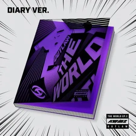 ATEEZ - [THE WORLD EP.2 OUTLAW] Z VERSION (Diary Version) (A Version) kaegui kpop shop albums and merchandise