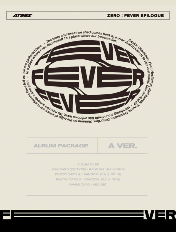 ATEEZ - REPACKAGE EP [ZERO : FEVER EPILOGUE] (PLATFORM Ver.) (Z Ver.) (a ver.) kaeguli kpop shop albums and merchandise