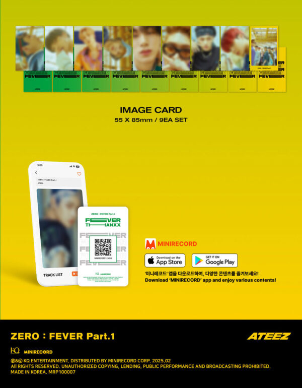 ATEEZ - [ZERO : FEVER Part.1] (Platform ver.) (INCEPTION Ver.) (thankxx ver.) (diary ver.) kaeguli kpop shop albums and merchandise