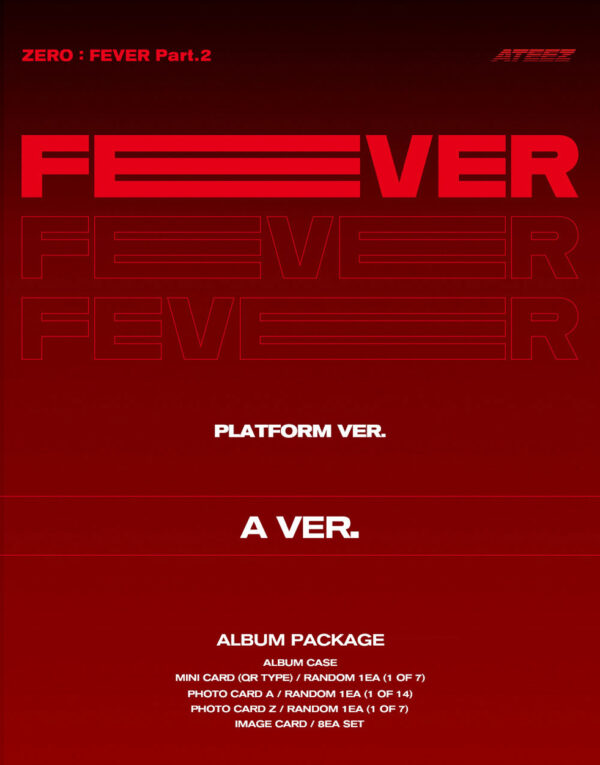 ATEEZ - [ZERO : FEVER Part.2] (Platform Ver.) (A Ver.) (z ver.0 (diary ver.) kaeguli kpop shop albums and merchandise