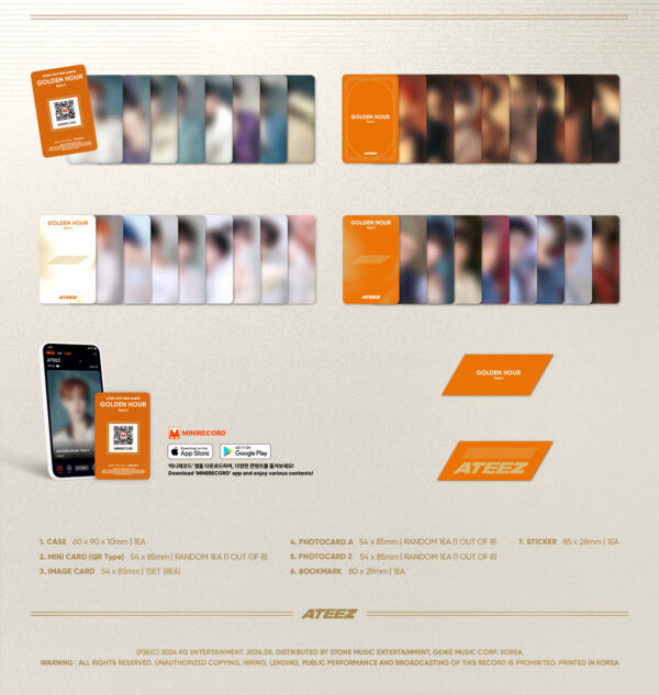 ATEEZ - 10TH MINI ALBUM [GOLDEN HOUR : Part.1] (Platform Ver.) kaeguli kpop album and merchandise