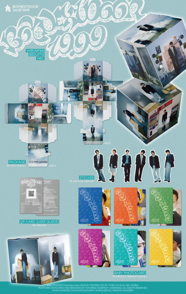 BOYNEXTDOOR - 3RD MINI ALBUM [19.99] (Weverse Ver.) kaeguli kpop shop albums and merchandise