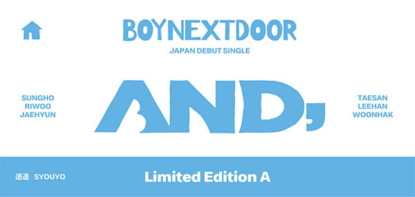 BOYNEXTDOOR - JAPAN 1ST SINGLE ALBUM [AND,] LIMITED A kaeguli kpop shop albums and merchandise