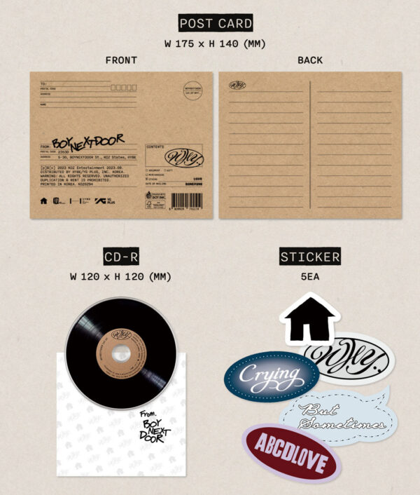BOYNEXTDOOR - 1ST MINI ALBUM [WHY..] (LETTER Ver.) kaeguli kpop shop albums and merchandise