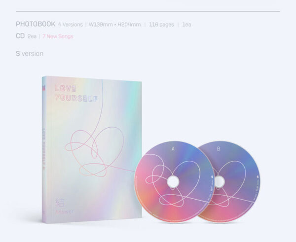 BTS - 3RD ALBUM REPACKAGE [LOVE YOURSELF 結 'Answer'] (F Ver.) (s ver.) (e ver.) (l ver.) kaeguli kpop album and merchandise