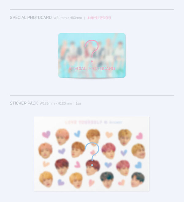 BTS - 3RD ALBUM REPACKAGE [LOVE YOURSELF 結 'Answer'] (F Ver.) (s ver.) (e ver.) (l ver.) kaeguli kpop album and merchandise