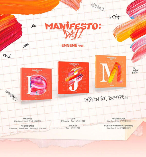ENHYPEN MANIFESTO : DAY 1 (ENGENE ver.) [M : ENGENE Ver.] - Image 3