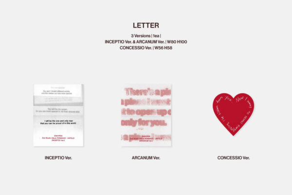 ENHYPEN - ROMANCE : UNTOLD (CONCESSIO Ver.) (arcanum ver.) (inceptio ver.) kaegui kpop shop albums and merchandise