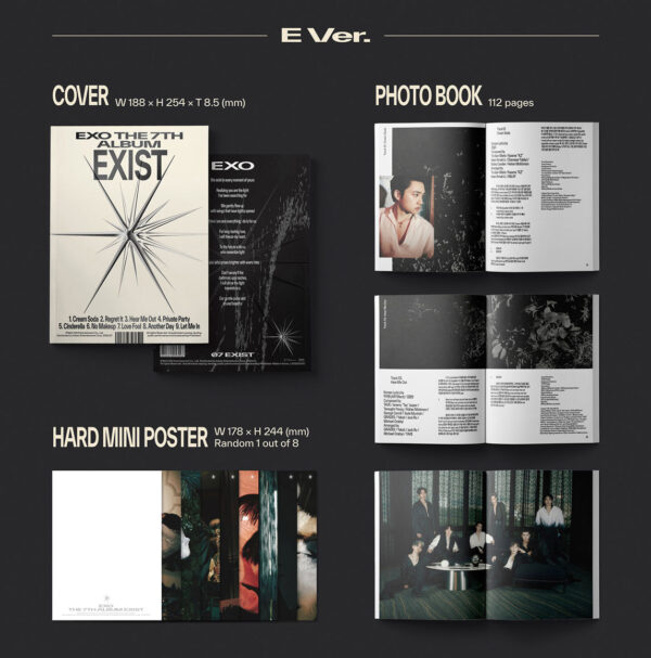 EXO - 7TH ALBUM [EXIST] (Photobook Ver.) (O) (e) (x) kaeguli kpop shop albums and merchandise