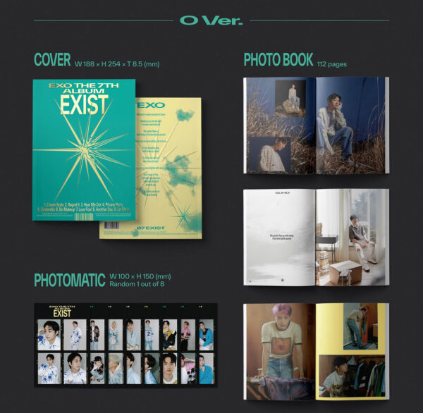 EXO - 7TH ALBUM [EXIST] (Photobook Ver.) (O) (e) (x) kaeguli kpop shop albums and merchandise