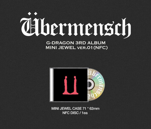G-DRAGON - 3rd mini album [Ubermensch] (MINI JEWEL ver.) (YELLOW) (blue) (green) (red) kaeguli kpop shop albums and merchandise