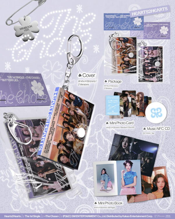 Hearts2Hearts - 1st single album [The Chase] (Minibook Ver.) (A Ver.) (b ver.) kaeguli kapop shop albums and merchandise