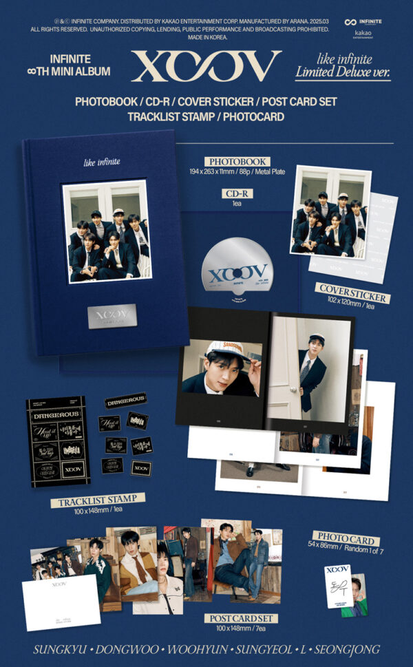 INFINITE - 8th mini album [LIKE INFINITE] Limited Deluxe ver. kaeguli kpop shop albums and merchandise