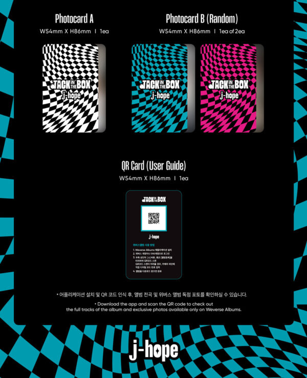 j-hope - Jack In The Box (Weverse Album) Pink Version (blue version) kaegui kpop shop albums and merchandise
