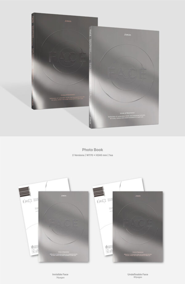 JIMIN (BTS) – 1ST SOLO ALBUM [FACE] (INVISIBLE FACE Ver.) (undefinable face ver) kaeguli kpop album and merchandise