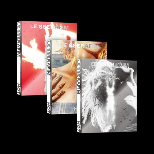 LE SSERAFIM - 5th mini album 'HOT' (vol.3 bleached aura) (vol.2 tanned guaiac) (vol.1 drenched vetiver) kaeguli kapop shop albums and merchandise