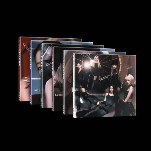 LE SSERAFIM - 5th mini album 'HOT' (COMPACT ver.) (group) (sakura) Kkim) (chaewon) (huhyunjin) (kazuha) ( hong) (eunchae) (blue shimmer) (silver gleam) (white dazzle) (green radiance) (pink ray) (red halo) kaeguli kapop shop albums and merchandise