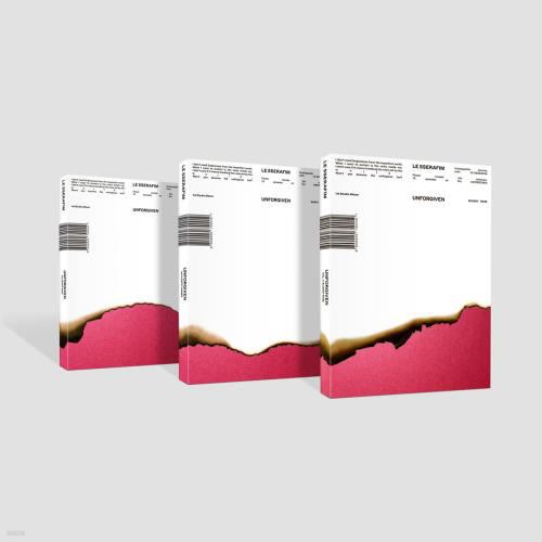 LE SSERAFIM - 1st Studio Album [UNFORGIVEN] (BLOODY ROSE Ver.) (dusty rose ver.) kaeguli kpop album and merchandise