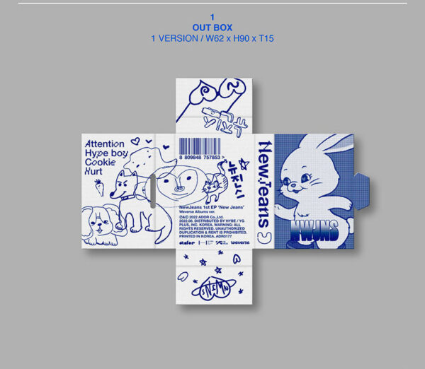 NewJeans - 1st EP Album [New Jeans] Weverse Ver. kaeguli kpop shop albums and merchandise