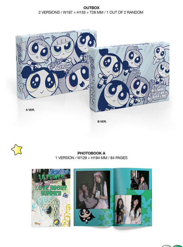 NewJeans - 2nd EP Album [Get Up] THE POWERPUFF GIRLS X NJ Box ver. (a) (b) kaeguli kpop shop albums and merchandise