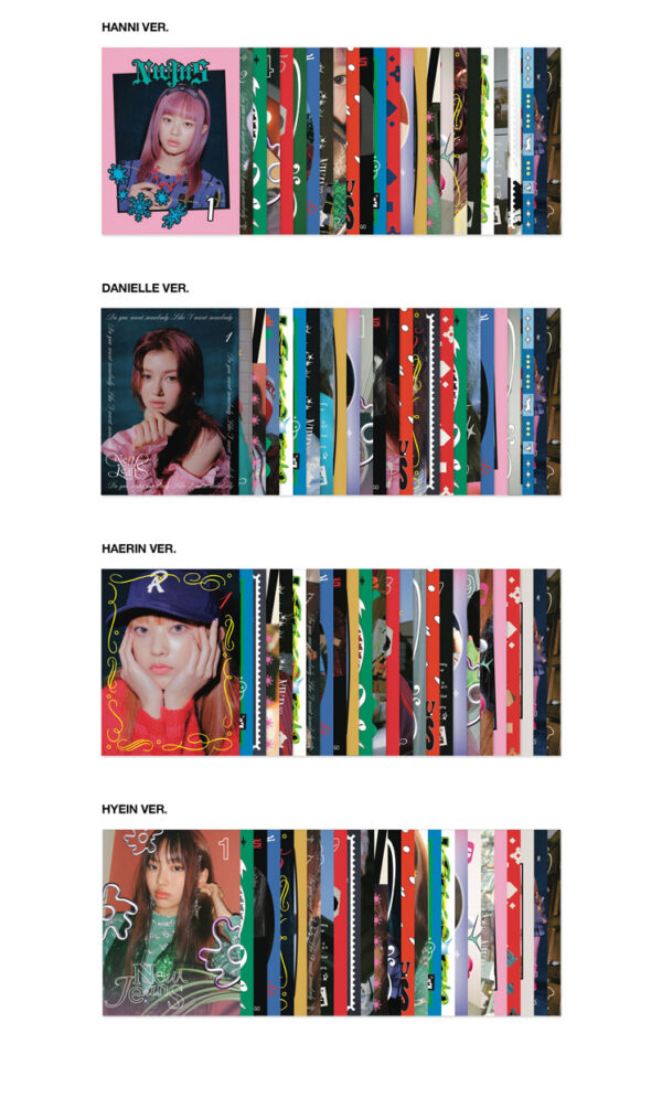 NewJeans - 1st Single Album [OMG] Message Card Ver. (newjeans) (minji) ( hanni) ( danielle) (haerin) 9 hyein) kaeguli kpop shop albums and merchandise