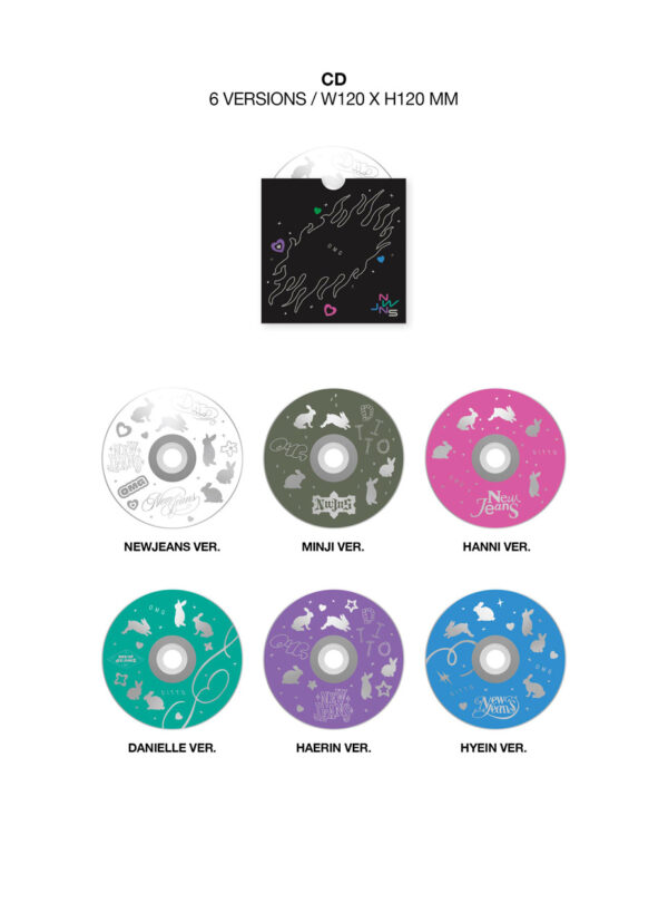 NewJeans - 1st Single Album [OMG] Message Card Ver. (newjeans) (minji) ( hanni) ( danielle) (haerin) 9 hyein) kaeguli kpop shop albums and merchandise