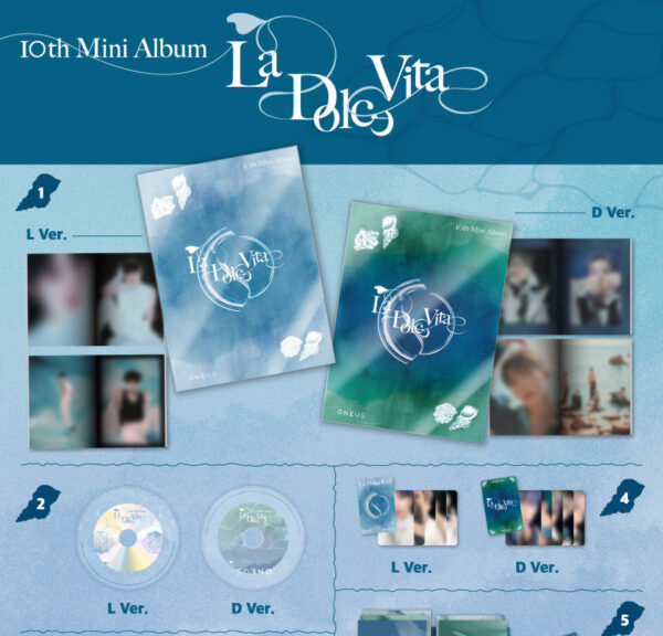 ONEUS - 10TH MINI ALBUM [La Dolce Vita] (Main Ver.) (D) (L) kaeguli kpop shop albums and merchandise