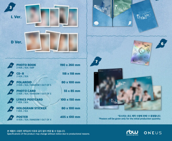ONEUS - 10TH MINI ALBUM [La Dolce Vita] (Main Ver.) (D) (L) kaeguli kpop shop albums and merchandise
