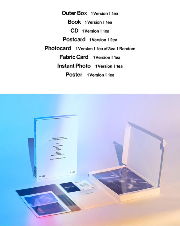 RM - Indigo (Book Edition) kaegui kpop shop albums and merchandise