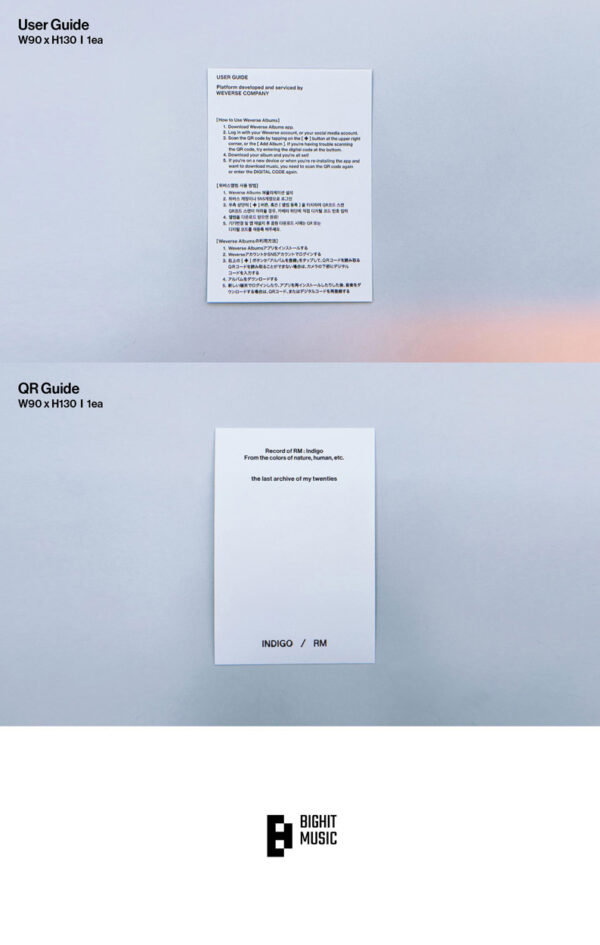 RM - Indigo Postcard Edition (Weverse Albums ver.) kaegui kpop shop albums and merchandise