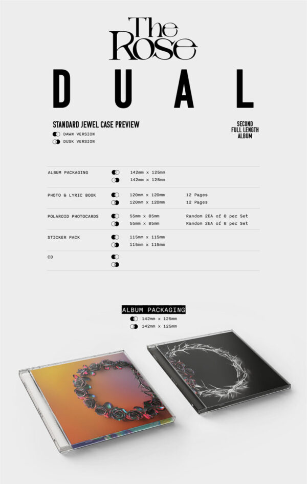The Rose - [DUAL] (Jewel Ver.) Dawn Version kaeguli kpop shop albums and merchandise
