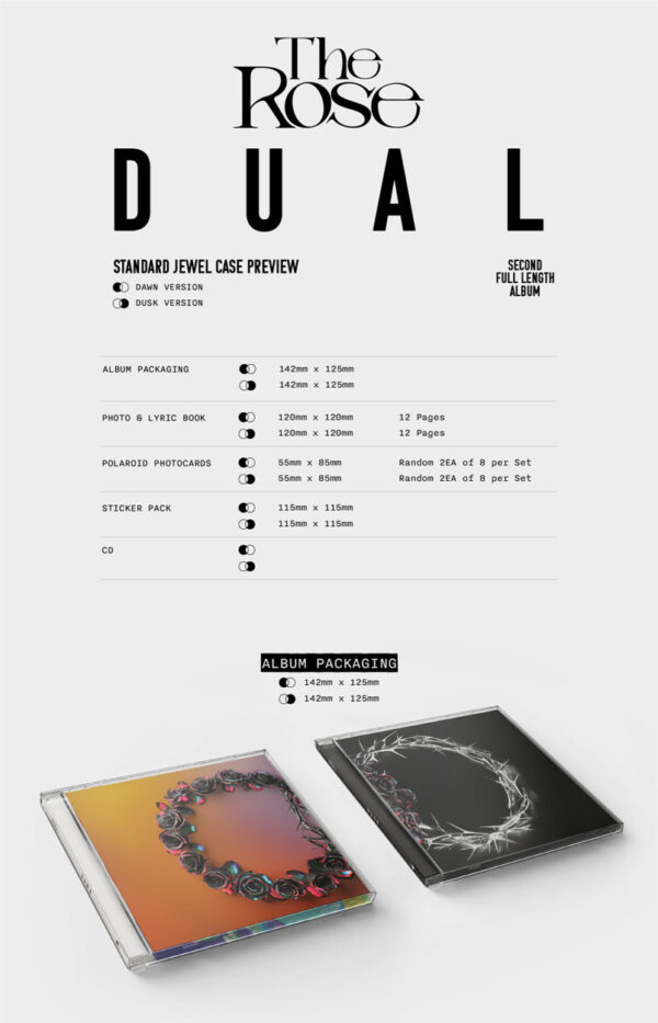 The Rose - [DUAL] (Jewel Ver.) (Dusk Ver.) kaeguli kpop shop albums and merchandise