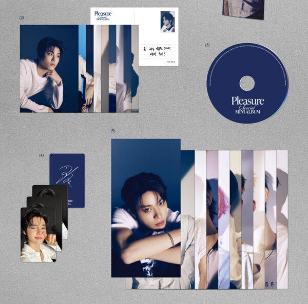 TREASURE - SPECIAL MINI ALBUM [PLEASURE] [BLUE VER.] 10 TYPES Random (choi hyun-seio) (ji-hoon) yoshi) (jun-gyu) (yoon jae-hyuk) (asahi) (do-young) (haruto) (park jeong-woo) (so jeong-hwan) kaeguli kpop shop albums and merchandise