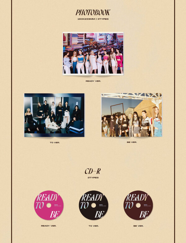 TWICE - 12TH MINI ALBUM [READY TO BE] (ready (pink)) (to (black)) (be (brown)) kaeguli kpop shop albums and merchandise